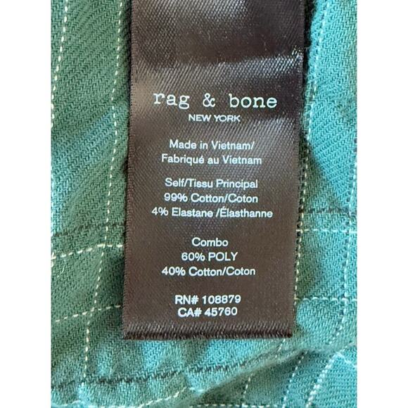 RAG & BONE Mens Gus Checked Cotton-Blend Flannel Shirt Size XL - Picture 7 of 8